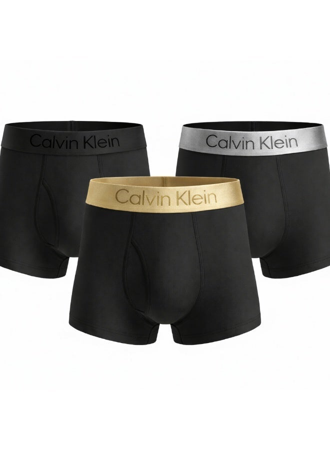 كالفن كلاين بيرفورمانس مجموعة بوكسر رجالي ملابس داخلية قطنية - (عبوة من 3 قطع) - مقاس لارج - Image 2